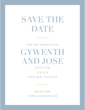 Color Block Save the Date