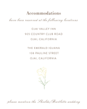 Flora Vista - Wedding Invitation