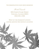 Maple Leaf Watercolor Wedding Invitation