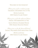 Maple Leaf Watercolor Wedding Invitation